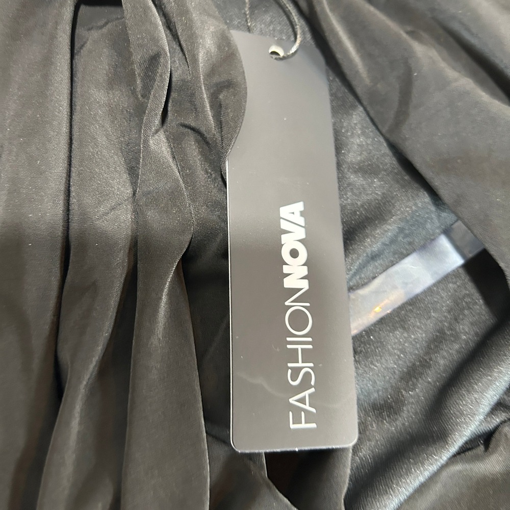 Fashion Nova Deep Down Sleeveless Hooded Maxi Dress Black D9033SL XS NWT - Picture 6 of 15